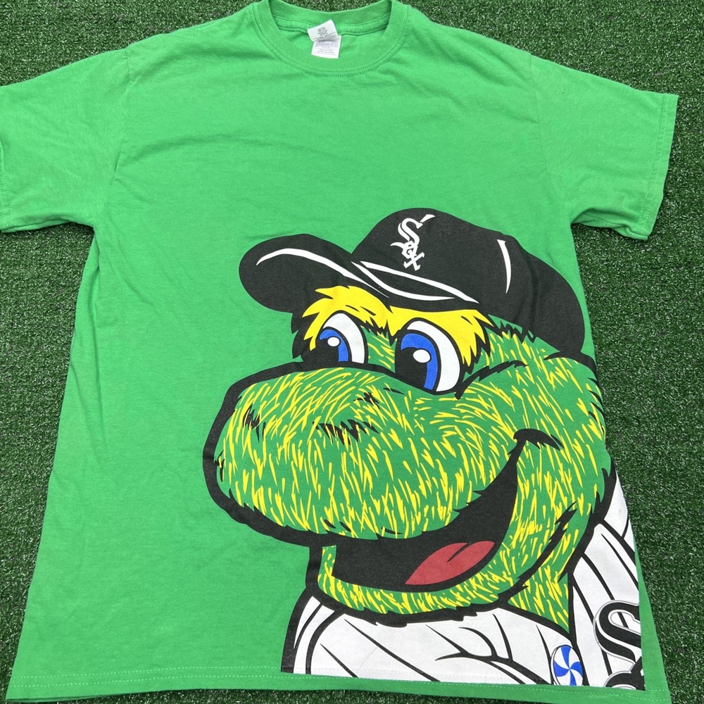 Chicago White Sox South Paw‎ Mascot Green T-Shirt  Mens Medium